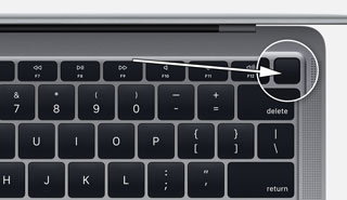 mac power button hidden
