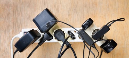 energy wasting vampire plugs